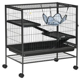 3-Tier Small Animal Cage, Ferret Cage Large Chinchilla Cage