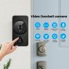 1pc smart wireless doorbell, smart 2.4G WIFI video doorbell, Tuya APP smart system control, two-way intercom, night vision function, video call, home