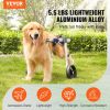 VEVOR 2 Wheels Dog Wheelchair for Back Legs, Pet Wheelchair Lightweight & Adjustable Assisting in Healing, Dog Cart/Wheelchair for Injured, Disabled,